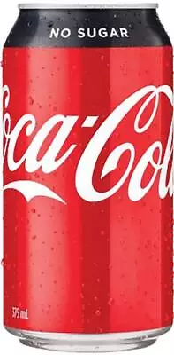 Coca Cola No Sugar Can 375ml Can Case Of 24 • $40.99