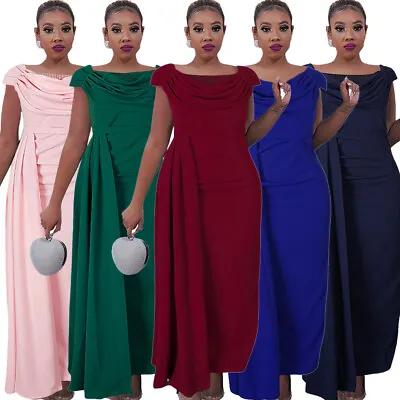 Formal Women African Long Maxi Dress Party Evening Wedding Gown Prom Bridesmaid • £39.67