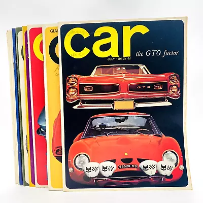 Vintage CAR Magazine Complete 1966 GTOJack Brabham Lotus Triumph Ford 12 Issues • $95