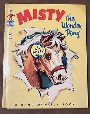 Vintage Misty The Wonder Pony Child’s Book 1961 Rand McNally RARE No. 628 • $24
