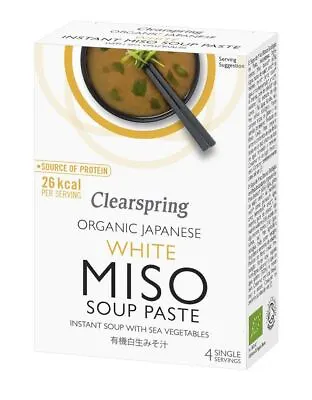 Clearspring Organic Japanese Instant White Miso Soup - 4 Sachets • £6.30