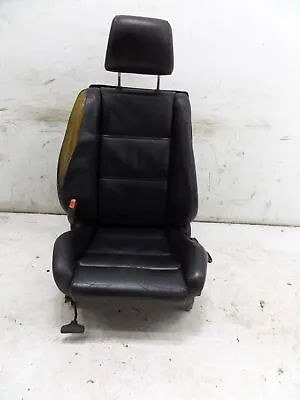 84-92 BMW E30 Left Front Sport Seat Coupe Conv Black Leather Split 318 325i • $449.99