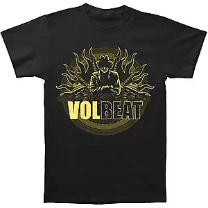 Men's Volbeat Gangster Flames T-shirt Medium Black • $23.09