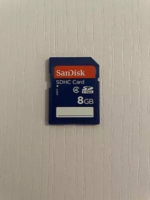 SDHC Card SanDisk 8gb Class 4 With Storage Case • $7.97