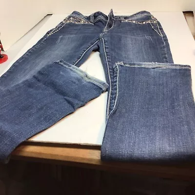 L.A Idol Girls Blue Jeans Size 14 Waist 26.5 Length 30 • $25