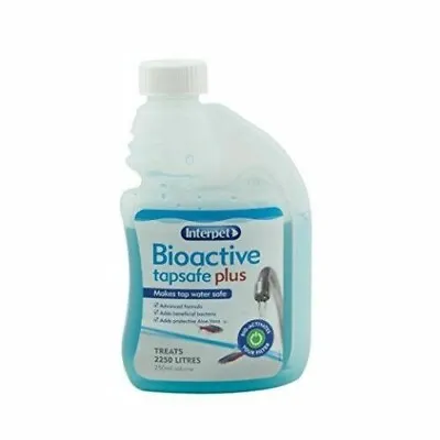 INTERPET Bioactive Tapsafe Aquarium Water Conditioner For Fish - 250ml Bottle • £11.99