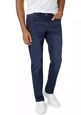 Chaps Slim Straight Jeans Mens Mid-Rise Durable Comfort Freedom Stretch Denim • $32.95