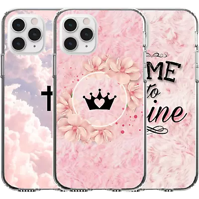 Silicone Cover Case Cute Pattern Crown Queen Cross Time To Shine Girl Sign Art • $16.95