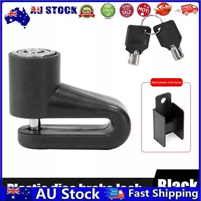 AU Electric Scooter Disc Brake Lock Anti Theft With Lock Frame For M365 (Black) • $8.13