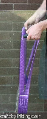 1 Tonne Polyester Glass Lifting Sling Handling Strap Strop 1mtr EN Rated • £27.06