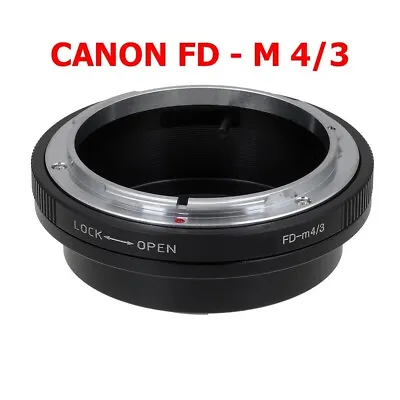Fd - M 4/3 Micro Mft Objective Adapter For Canon Fd Lens Panasonic Lumix • £14.48