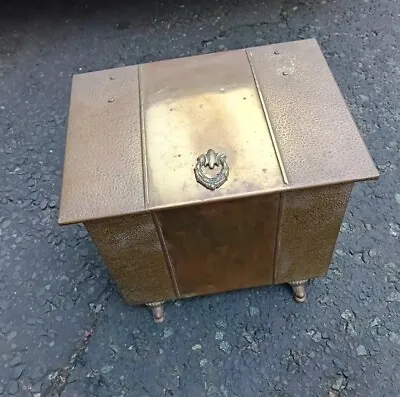 Brass Vintage  Coal Box • £30