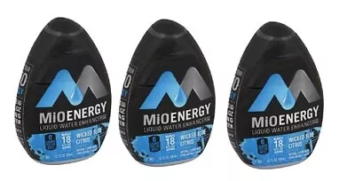 MiO Energy Wicked Blue Citrus Liquid Water Enhancer 3 Pack • $23.95