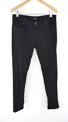£9.99 • Buy River Island Jeans Skinny Stretch Black Classic Minimalist Mid Rise L 34