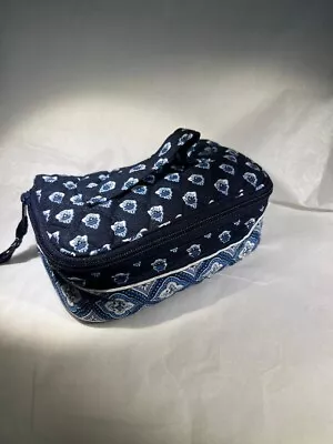 Vera Bradley Soft Travel Jewelry Case W/compartments Nantucket Navy • $14.99