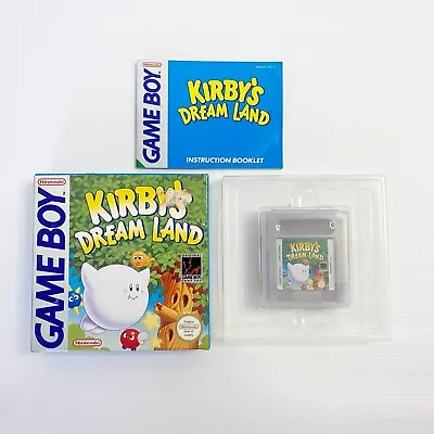 Kirby’s Dream Land + Box Manual Insert CIB - Nintendo Game Boy - Tested Working • $148.88