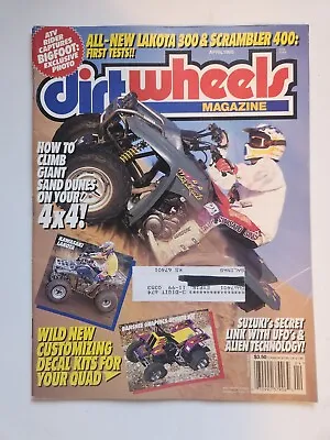 Vintage April 1995 Dirt Wheels ATV Magazine Honda Yamaha Suzuki Kawasaki Polaris • $40
