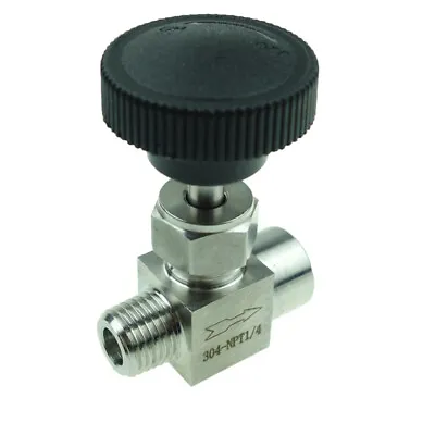 1/4  NPT Male To Female Instrument Needle Valve Stainless 304 1000 PSI • $12.99