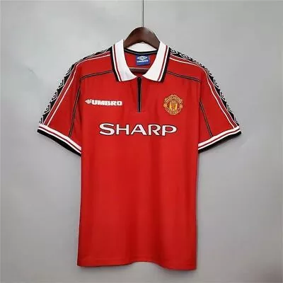 Free Shipping David Beckham Manchester United 98/99 Retro Home Jersey • $59.99