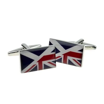 Union Jack Mixed With Scottish Flag CUFFLINKS Mens Birthday Present GIFT BAG • £7.89