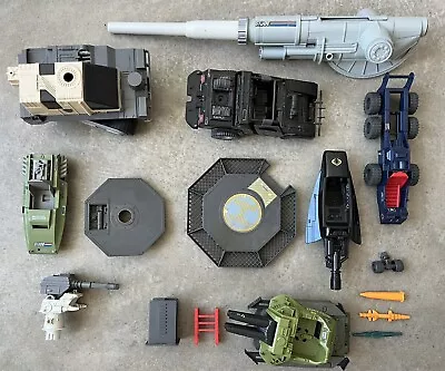 Vintage GI Joe Vehicle LOT Thunderclap SLAM Stinger Jeep Adder HAVOC Mamba Parts • $28.50