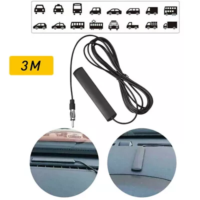 UK 12V Car Hidden Amplified Antenna Electronic Stereo Fm Radio Aerial Universal • £7.99