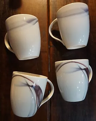 Mikasa Kya Smoke Porcelain Dinnerware SET OF 4 MUGS ONLY (CUPS) Great Shape!! • $28.80