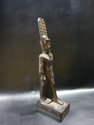 Altar Statue Of God AMUN-RA (god Of The Sun) Standing Wearing His Crown. • $84