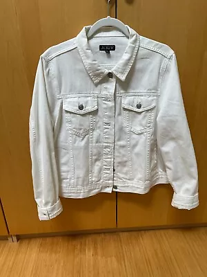 J CREW White Women's Jeans Jacket XXL • $25