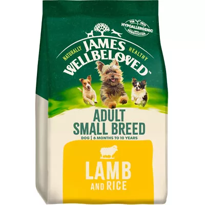 James Wellbeloved Dog Food Duck & Rice Adult Small Breed Dry Hypoallergenic • £12.99