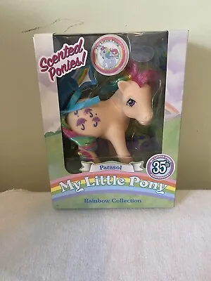 My Little Pony PARASOL 35TH Anniversary Scented Ponies Rainbow Collection NIB • $29.99