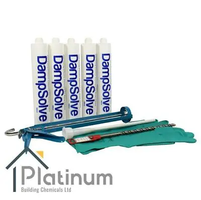 £45.65 • Buy DAMPSOLVE Damp Proof Cream Kit (5 X 380ml Kit) | DPC Course Injection Treatment