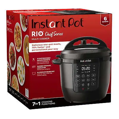 Instant Pot RIO Chef Series 6 Qt Pressure Cooker And Multi-Cooker • $77.43
