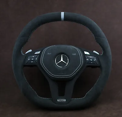 OEM Mercedes Custom Steering WheeI Flat Top & Bottom AMG W204 W212 W218 W463 Etc • $1380