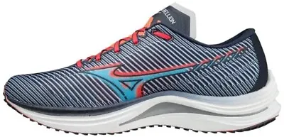 NEW Mizuno Men's Size 12 Wave Rebellion Running Shoes India Ink/Scuba Blue • $64.99