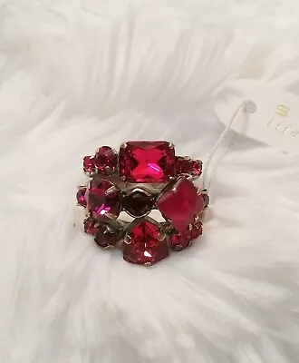 $57.95 • Buy *NEW* & *RETIRED* ~ Sorrelli ~   SANSA RED   ~ Stacked ~ Ring ~ GoldTone ~ $90 