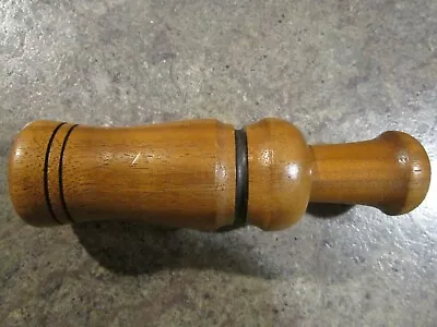 Vintage Exotic Wood Unbranded 5 1/16   Mylar S Reed Loud & Raspy Duck Call EUC  • $21.99