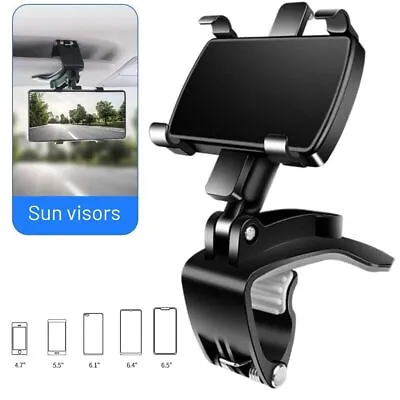 $7.90 • Buy 360° Mount Holder Car Dashboard Sun Visor Mirror Stand For Cell Phone IPhone GPS