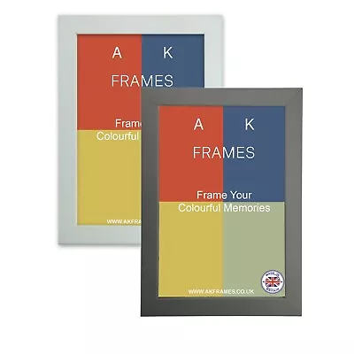 Grey Picture Frames Modern Sleek Poster Photo Frame Home Decor A1 A2 A3 A4 A5 A6 • £7.90