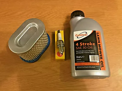 £15.97 • Buy HAYTER HARRIER 56 Service Kit. Air Filter & Spark Plug Engine Oil B&S Intek Ohv