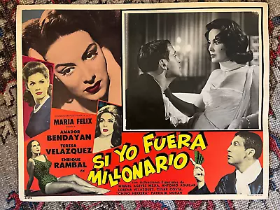 Si Yo Fuera Millonario 1962 Cinemagraphica  11x14  Mexican Lobby Maria Felix • $49.99