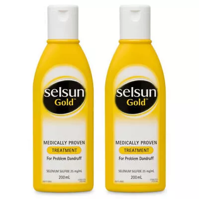 200mL 2X Selsun Hair Anti-Dandruff Deep Cleansing Soothes Replenishing Shampoo • £16.84