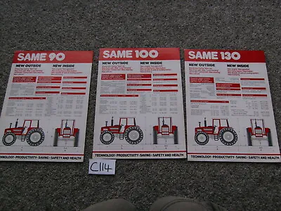 £11.99 • Buy Same Vintage 90 100 30 Tractor Agricultural  Machinery Sales Brochures / Leaflet