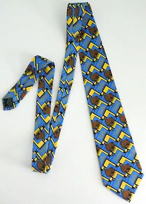 UCLA Bruins NECKTIE NWOT Brown Bear Mascot SILK • $14.99