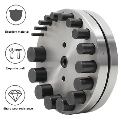 17 Holes Punches Jewellers Circle Disc Cutter Hole Punch Set Metal Punching Tool • £36