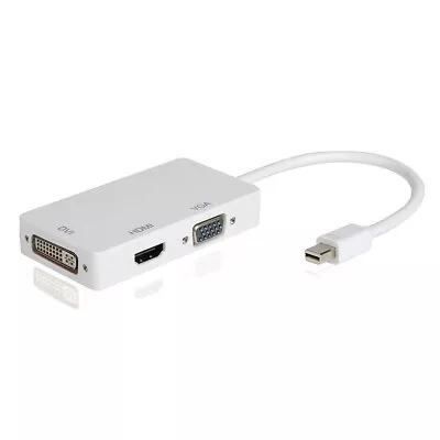 3 In 1 Thunderbolt Mini Display Port DP To HDMI DVI VGA Adapter Cable For Apple • $11.99