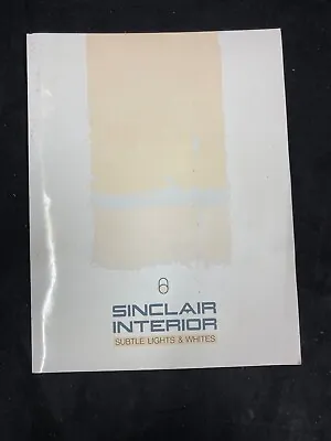 Vintage Sinclair Paints Interior Subtle Lights & Whites Color Chart • $19.99