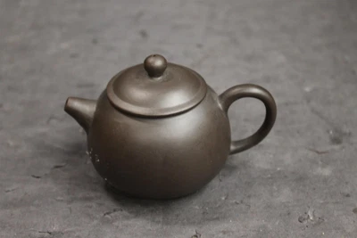 $9.99 • Buy Vintage Chinese Yixing Miniature Round Ball Pottery Teapot Signed