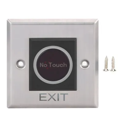 Infrared Sensor Switch Non‑Touch Access Control System Backlit Button DC12V GDS • £12.19