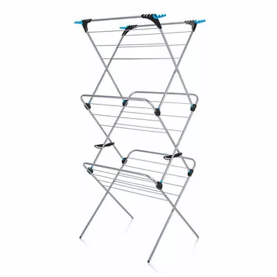 Clothes Dryer Minky 3 Tier Plus Indoor Airer With 21 M Drying Space Silver • £42.49